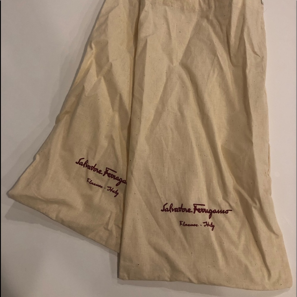 Salvadore Ferragamo mans shoe dust bags